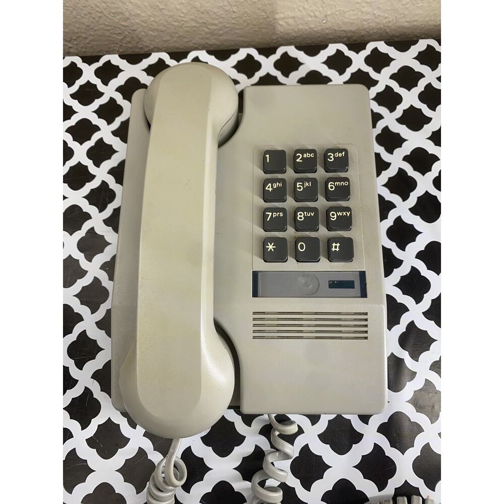 Harmony Telephone Push Button Wall Phone Grey Rare Slim Northern Telecom